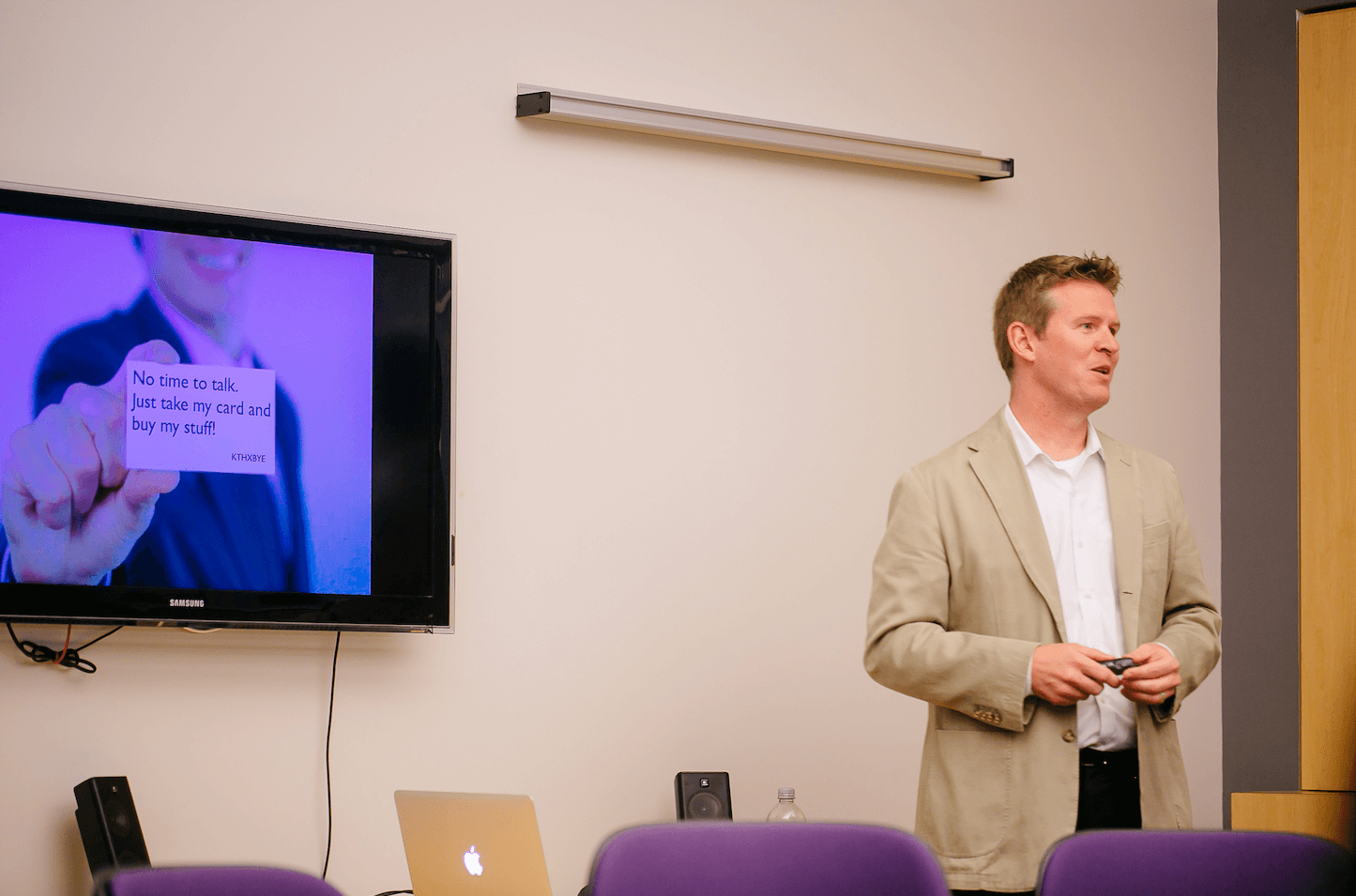 Conference networking workshop led by Dave Delaney